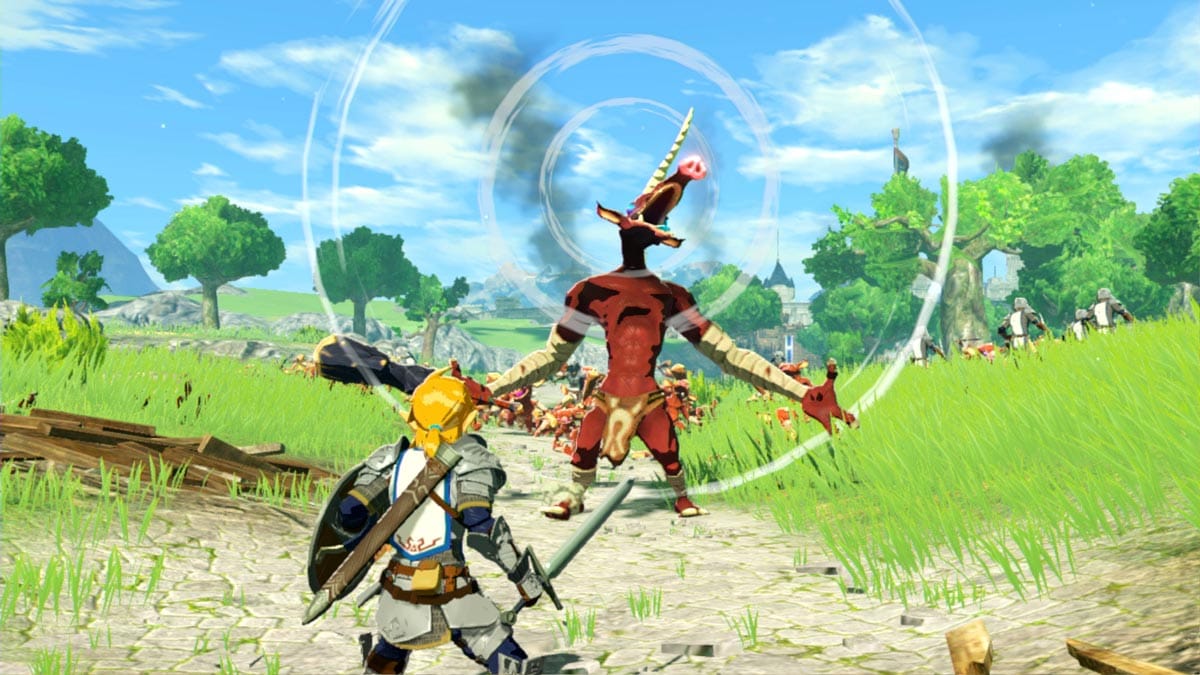 Natürlich spielen wir Link in Hyrule Warriors: Zeit der Verheerung.