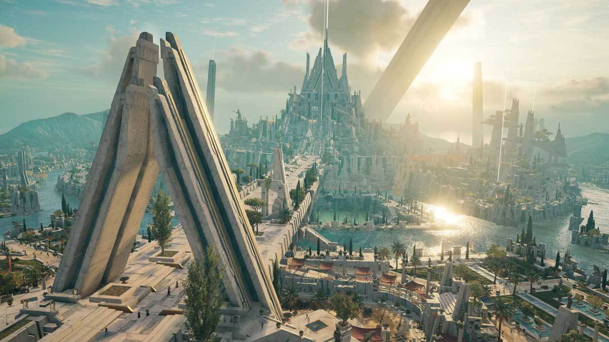 Atlantis erinnert ein wenig an Asgard aus dem MCU.